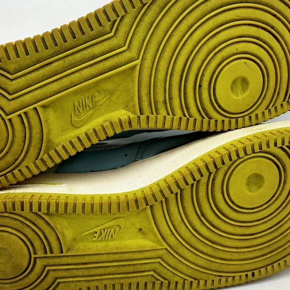 Vintage Nike Air Force 1 Low Pixie Shoes Mens Size 10.5 Blue Lime 312945-412